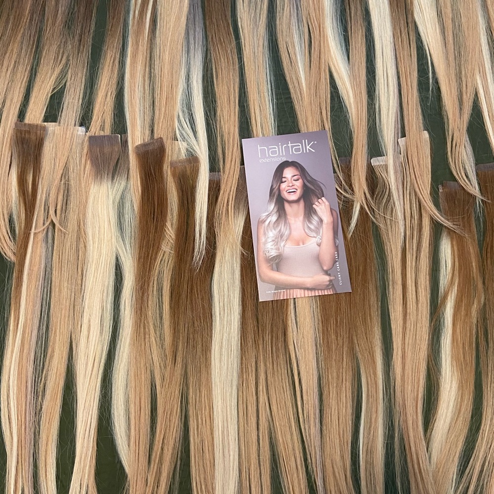 Hairtalk tape in extensions with extras